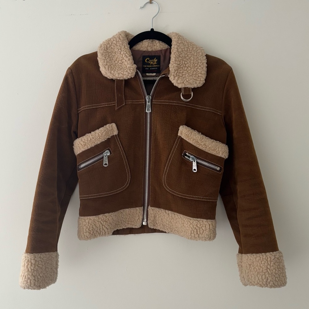 Vintage 70’s vegan suede leather jacket
